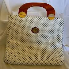 Whiting & Davis | Bags | Authentic Whiting Davis White ...