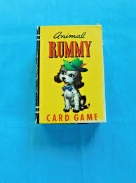 Vintage 40's-50's Whitman Animal Rummy 4120:10 Miniature ...