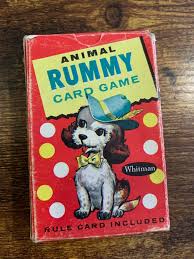 Vintage Whitman Animal Rummy Card Game | Mercari