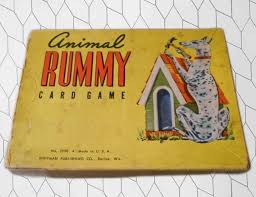 Whitman Animal Rummy Card Game 2998 Complete Original Box ...