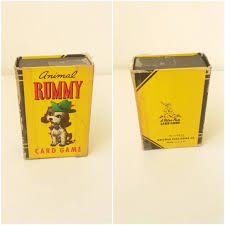 Vintage Animal RUMMY Mini Cards Whitman No. 4120:10 ...