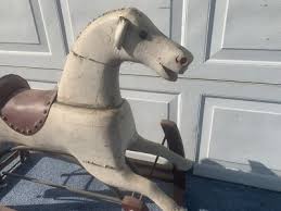 Vintage/Antique Wood Glider Rocking Horse | eBay