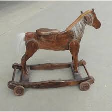Little Wooden Horse Pull-Along and Rocker, 1930 | Chairish