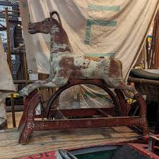 Primitive Wood Glider Rocking Horse — Aurora Mills