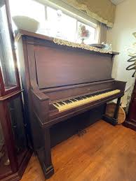Vintage Piano J Taber Fitzgerald Cabinet Grand Upright Piano ...