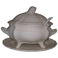Similar Items to Whittier Pottery Soup Tureen with Strawberry ...