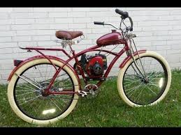 Custom Built Motorized 4 Stroke Bicycle - YouTube