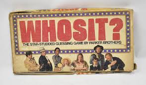 Whosit ? Vintage Star Studded Guessing Board Game Parker ...