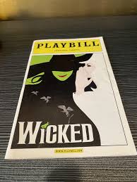 Wicked" Broadway Musical Playbill December 2009 Nicole ...