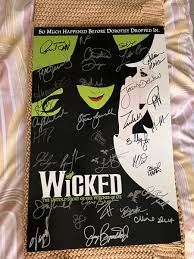 2012 National Touring Cast of Wicked signed poster | eBay