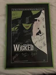 Wicked The Musical 2012 National Tour Autographed 14 x 22 ...