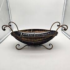 Wicker Vintage/Retro Décor Baskets Handles for sale | eBay