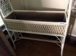 Sold at Auction: WICKER PLANT STAND BIRDCAGE