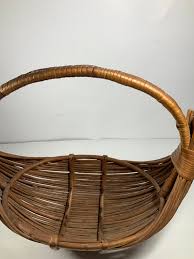 Buy Vintage MCM Hand Woven European Wicker Banana Basket 15.5 In. Online in India - Etsy