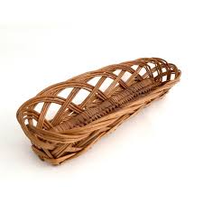 French Baguette Wicker Basket | Chairish