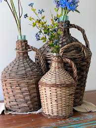 French Wicker Demijohn– Gray Gables Home