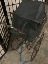 Sold at Auction: Antique baby buggy / doll carriage with ...