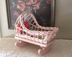 Ginette Vintage Doll & Strombecker Doll Crib With Mattress // 1950's // Ginny's Baby Sister // Vintage Doll and Furniture // Baby Motif - Etsy Ireland