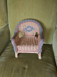 Pink Rattan Chair - Etsy