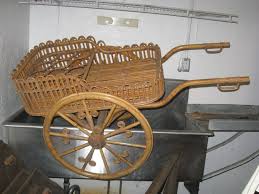 Stick Wicker Bar or Serving Cart For Sale at 1stDibs | wicker bar cart, wicker serving cart