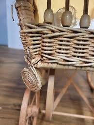 Antique Victorian Ornate Wicker Doll Stroller Buggy | eBay