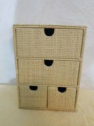 Wicker Trinket Box, 8" tall by 5 1/2" wide and 3" deep. Very clean | eBay UK