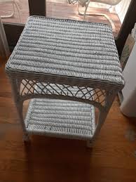 Vintage Wicker Table | eBay
