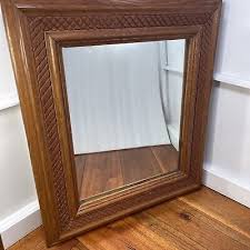 Wood Solid Wall Mirror Wooden Frame - Custom Detail 16x18 ...
