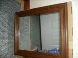 1379 ASHTON MANOR MIRROR WOOD FRAME 25" NEW N BOX HOME ...