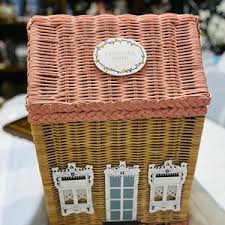 Vintage Asian Wicker Fish Basket - Etsy