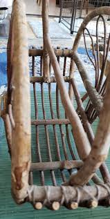 ANTIQUE PRIMITIVE TRAMP ART DOUBLE SIDED MAGAZINE RACK STAND HOLDER | eBay