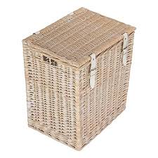 Red Hamper EH170 Wicker Small White Wash Vintner Storage ...