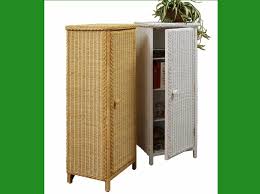 45060 Tall Wicker Cabinet | Kozy Kingdom
