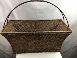 Pier One Imports Wicker Iron Frame Magazine Rack | eBay