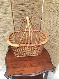 Early 20th Century Antique Bamboo Cane Basket. L. 41cm. - Etsy