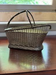 French Vintage Silver Woven Wine Basket – Sommelier Pour ...