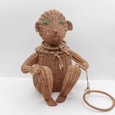 Vintage Wicker Monkey Purse Basket | EstateSales.org