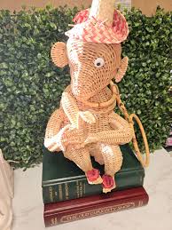 Rare! 13" vintage wicker rattan monkey figure purse mid ...