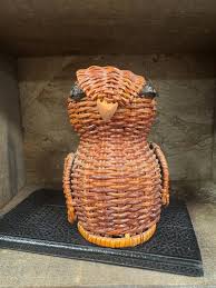 Wicker Owl Basket - Etsy