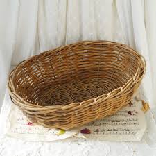 Large Vintage Wicker Basket - Etsy