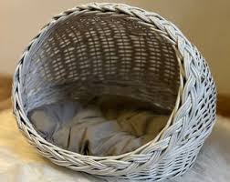 Wicker Pet House, Pet Carrier, Pet Storage Basket, Cat House ...