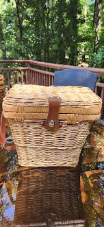 Vintage Picnic Basket Rattan/straw Adjustable Strap - Etsy