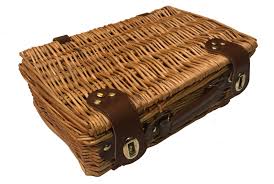 13" Willow Picnic Basket | Wholesale Gift Containers & Baskets