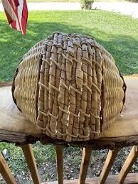 Lg 2-Tone Wicker Wall Hanging Basket-handwoven/14.5 Tall 12 ...