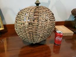 ANTIQUE BUTTOCKS BASKET PATINA COUNTRY PRIMITIVE NEW ENGLAND ...