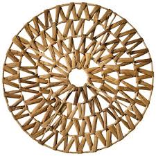 Split P Water Hyacinth Mandela Charger Set of 4 : Target