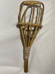 Vintage Bamboo Wicker Rattan Woven Takraw Ball Toss Game ...