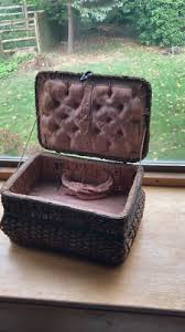 Early 1900's Wicker Sewing and Music Box | eBay