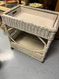 White Wicker Cart for Sale in Port St. Lucie, FL - OfferUp