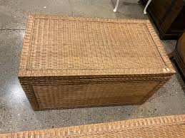 Sold at Auction: Wicker Chest 20 x 36 x 20 1/4 in. (50.8 x ...